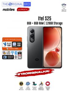 Itel S25 - 8GB RAM - 128GB Storage - Easy Monthly Installments - PTA Approved - 1 Year Official Warranty - The Original Bro Mobiles - TOB70
